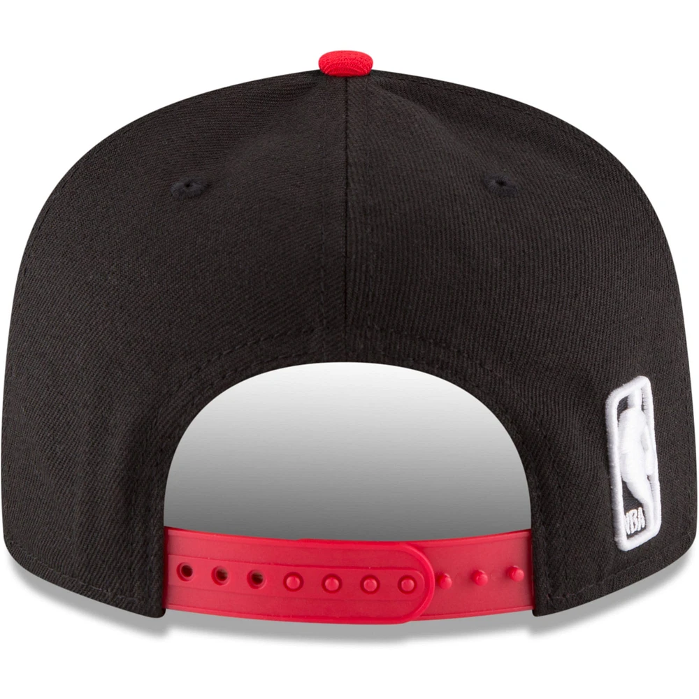Men's New Era Black/Red Chicago Bulls Two-Tone 9FIFTY Adjustable Hat