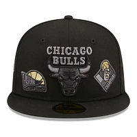 Men's New Era  Black Chicago Bulls 59FIFTY Fitted Hat