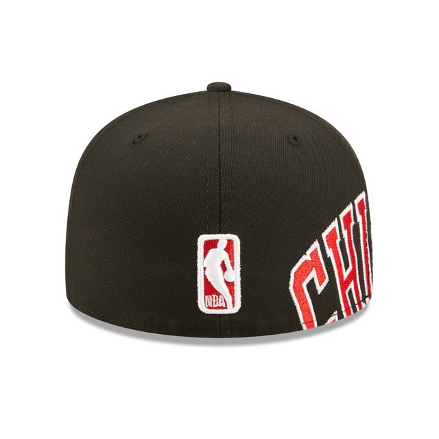 Casquette ajustée 59FIFTY pour homme New Era Chicago Bulls Side Split noire
