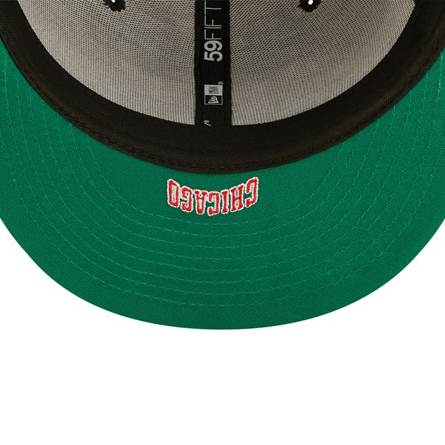 Casquette ajustée 59FIFTY pour homme New Era Chicago Bulls Side Split noire