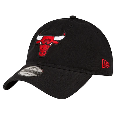 Casquette réglable noire Chicago Bulls Team 2.0 9TWENTY New Era pour hommes