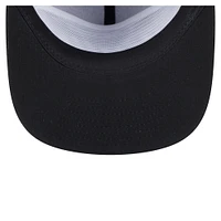 Men's New Era Black Chicago Bulls Team Text Golfer Snapback Hat