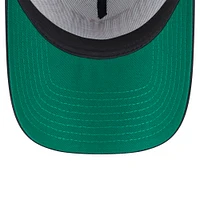 Men's New Era Black Chicago Bulls Throwback Gradient A-Frame 9FORTY Adjustable Hat