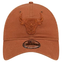 Men's New Era Brown Chicago Bulls Colorpack Tonal 9TWENTY Adjustable Hat
