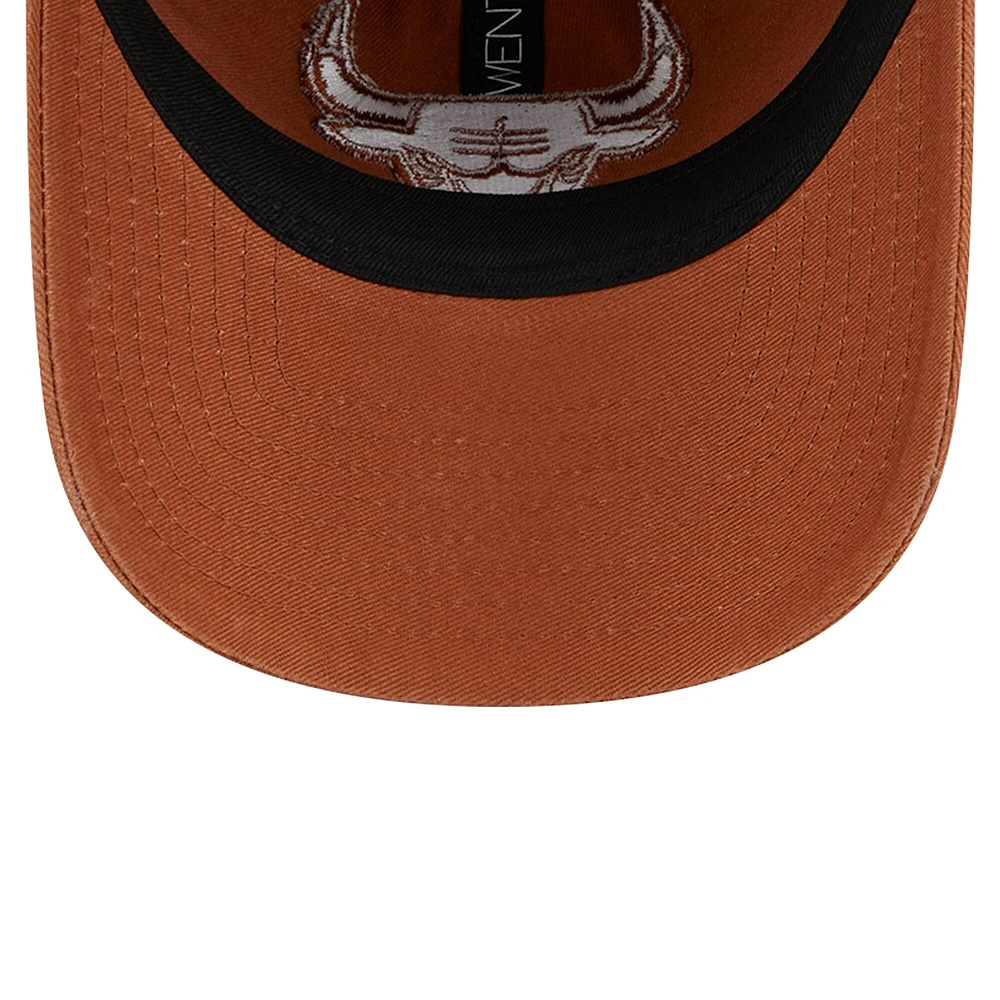 Men's New Era Brown Chicago Bulls Colorpack Tonal 9TWENTY Adjustable Hat