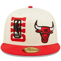 Men's New Era Cream/Red Chicago Bulls - 2022 NBA Draft 59FIFTY Fitted Hat