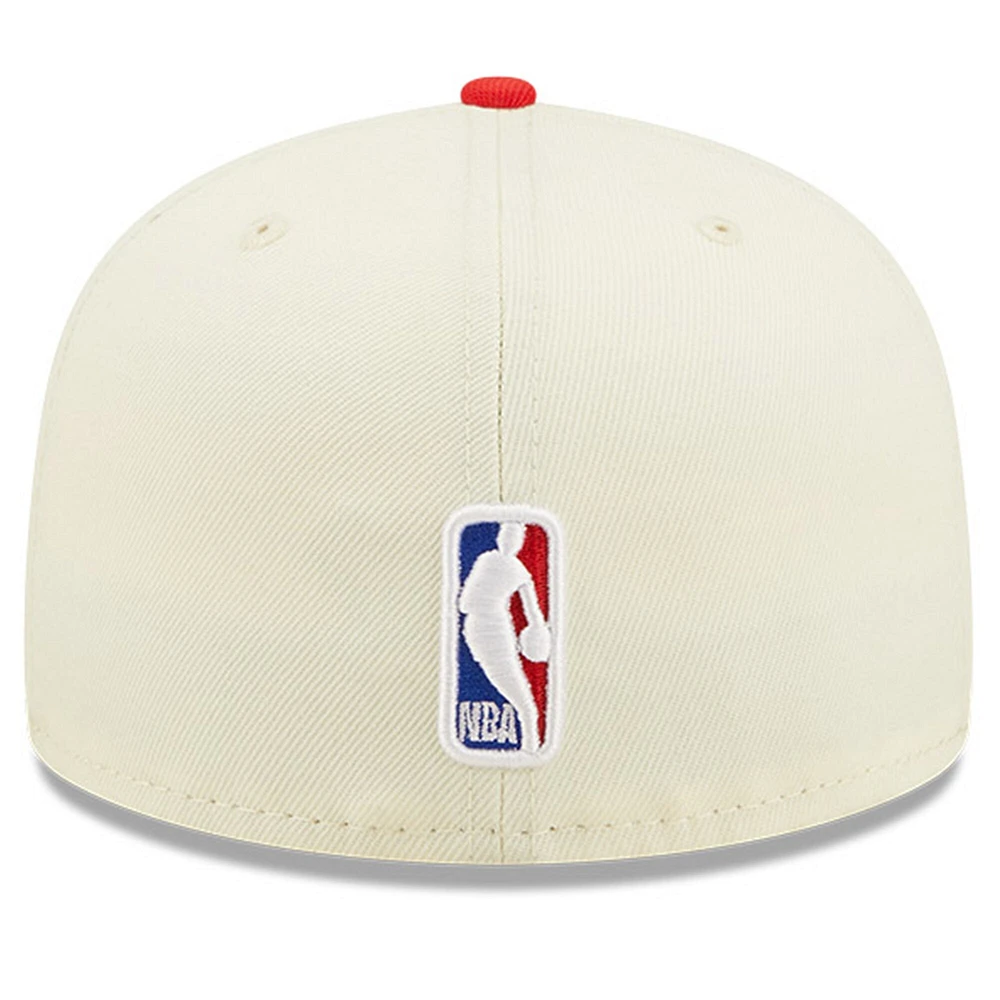 Men's New Era Cream/Red Chicago Bulls - 2022 NBA Draft 59FIFTY Fitted Hat
