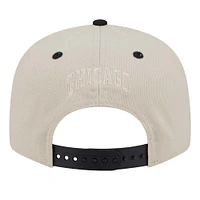 Men's New Era Cream Chicago Bulls Injection Team Art 9FIFTY Adjustable Snapback Hat