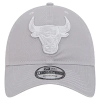 Men's New Era Gray Chicago Bulls Tonal 9TWENTY Adjustable Hat