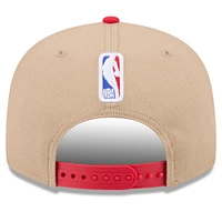 Men's New Era Tan/Red Chicago Bulls 2024 NBA Draft 9FIFTY Snapback Hat