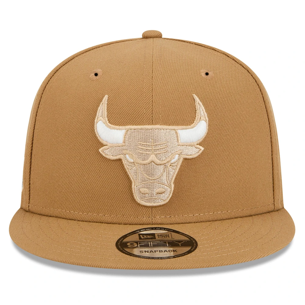 Men's New Era  Tan Chicago Bulls 2024/25 City Edition Alternate 9FIFTY Snapback Hat