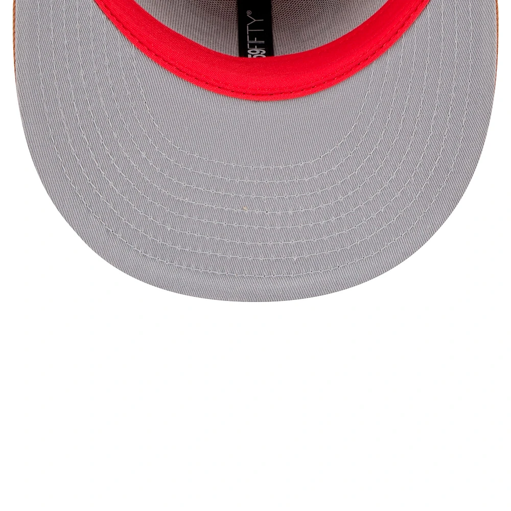 Men's New Era Tan Chicago Bulls Color Pack 59FIFTY Fitted Hat