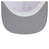 Men's New Era White/Black Chicago Bulls Dip-Dye 9FIFTY A-Frame Trucker Snapback Hat