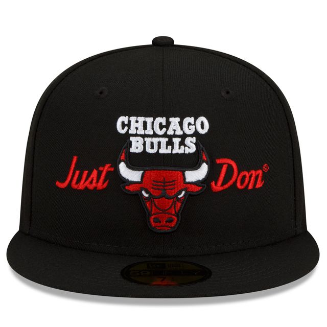 Casquette ajustée 59FIFTY des Chicago Bulls New Era x Just Don pour homme, noire