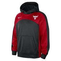 Men's Nike Black/Red Chicago Bulls Authentic Starting Five Force Performance Pullover Hoodie