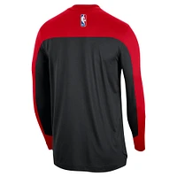 Men's Nike Black Chicago Bulls 2024/25 Authentic Pre-Game Legend Long Sleeve Shooting Shirt