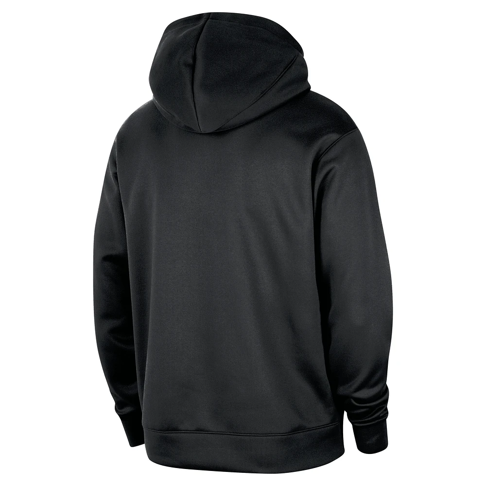 Sweat à capuche Nike Chicago Bulls Spotlight 2024/25 pour homme, noir, entraînement sur le terrain