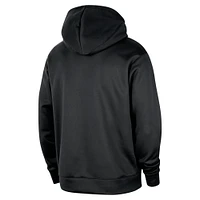 Sweat à capuche Nike Chicago Bulls Spotlight 2024/25 pour homme, noir, entraînement sur le terrain