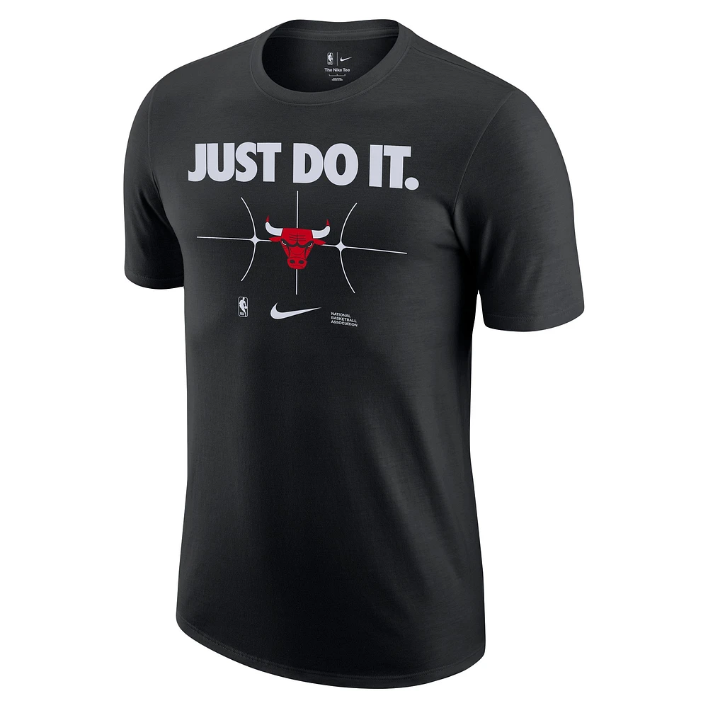 Men's Nike Black Chicago Bulls Just Do It T-Shirt