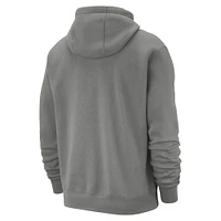 Men's Nike Steel Chicago Bulls 2024/25 City Edition Essential Club Pullover Hoodie