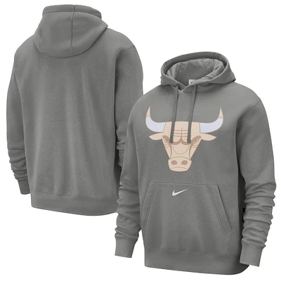 Sweat à capuche Nike Steel Chicago Bulls City Edition Essential Club pour homme 2024/25