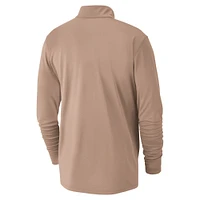 Men's Nike Tan Chicago Bulls 2024/25 City Edition Authentic Coaches Performance Half-Zip Top