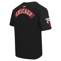 Men's Pro Standard Black Chicago Bulls Made To Play Drop Shoulder T-Shirt