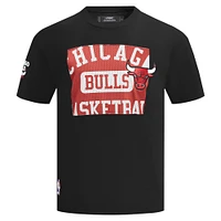 Men's Pro Standard Black Chicago Bulls Made To Play Drop Shoulder T-Shirt