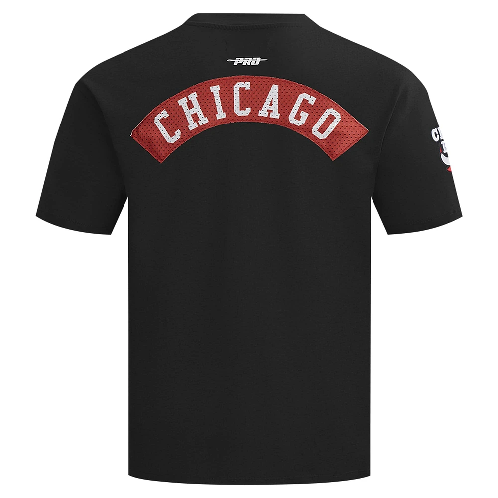 Men's Pro Standard Black Chicago Bulls Made To Play Drop Shoulder T-Shirt