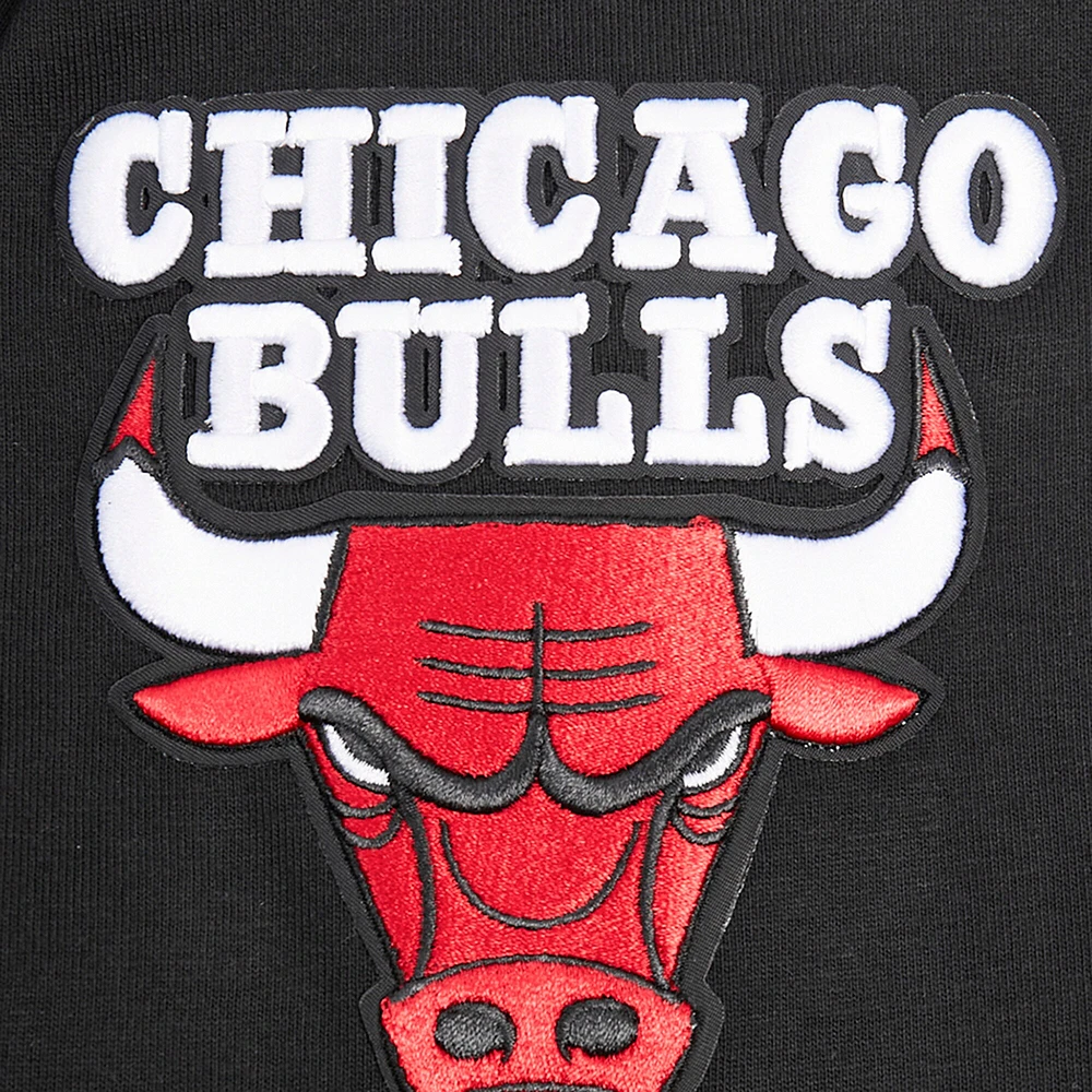 Men's Pro Standard Black Chicago Bulls Made To Play Drop Shoulder T-Shirt