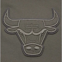 Men's Pro Standard  Gray Chicago Bulls Neutrals Short Sleeve Pullover Hoodie