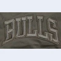 Men's Pro Standard  Gray Chicago Bulls Neutrals Short Sleeve Pullover Hoodie