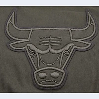 Men's Pro Standard  Gray Chicago Bulls Neutrals Short Sleeve Pullover Hoodie