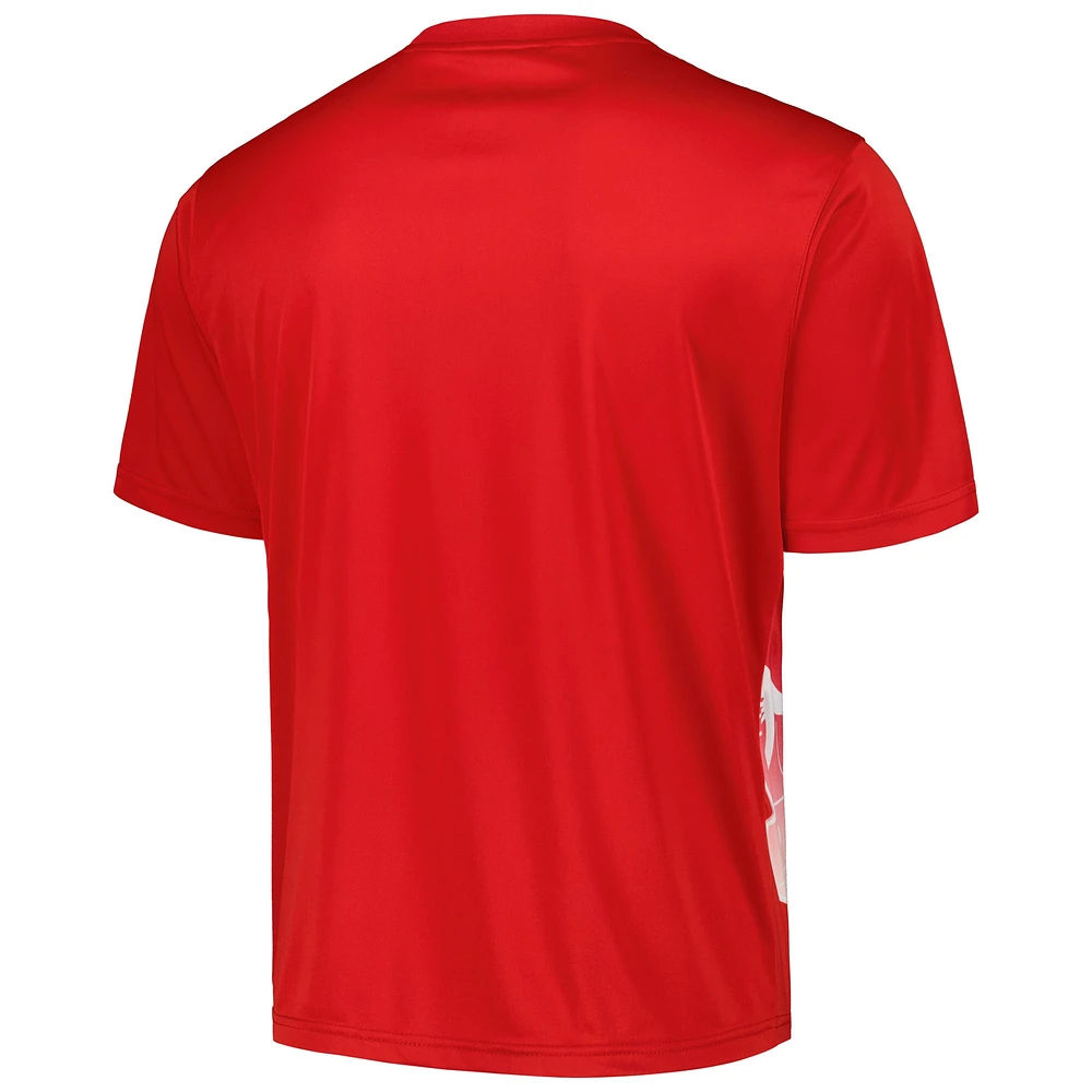 Men's Red Chicago Bulls Sublimated T-Shirt