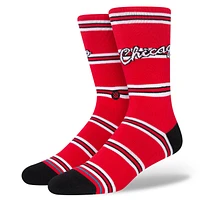 Men's Stance Chicago Bulls Hardwood Classics Stripes Crew Socks