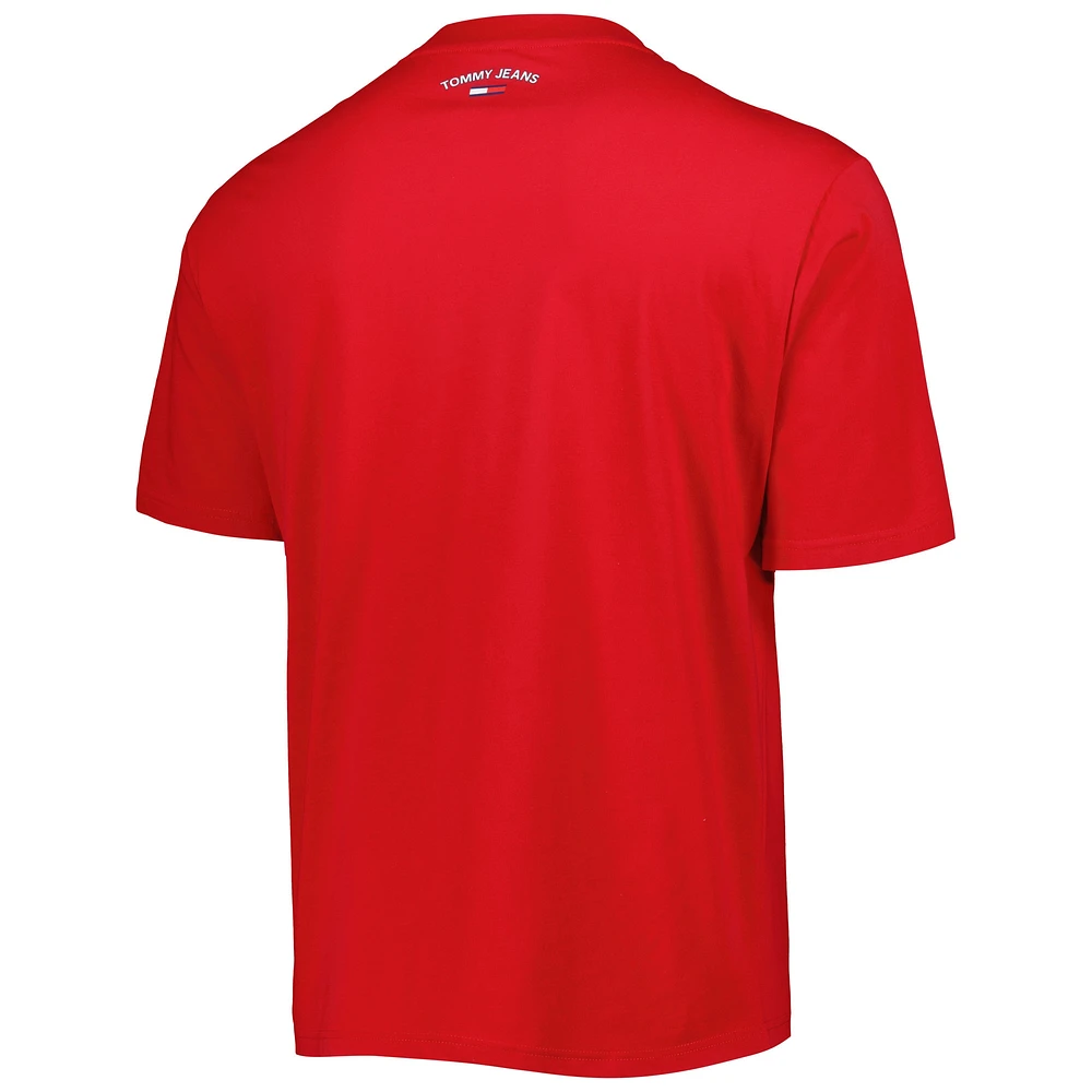 Men's Tommy Jeans Red Chicago Bulls Mel Varsity T-Shirt