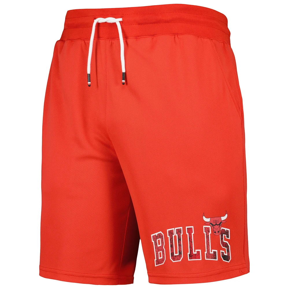 Men's Tommy Jeans Red Chicago Bulls Mike Mesh Basketball Shorts