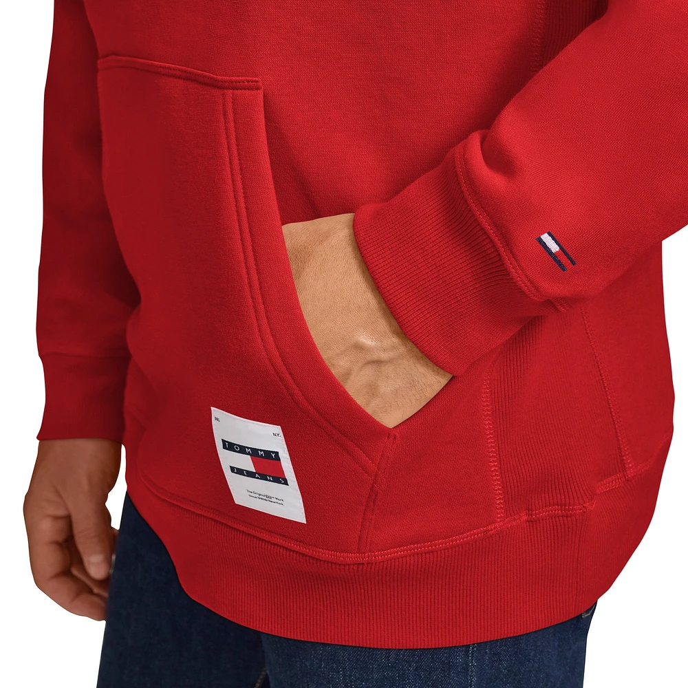Men's Tommy Jeans Red Chicago Bulls Sebastian Pullover Hoodie
