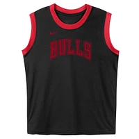 Preschool Black Chicago Bulls Mesh Tank Top and Shorts Set
