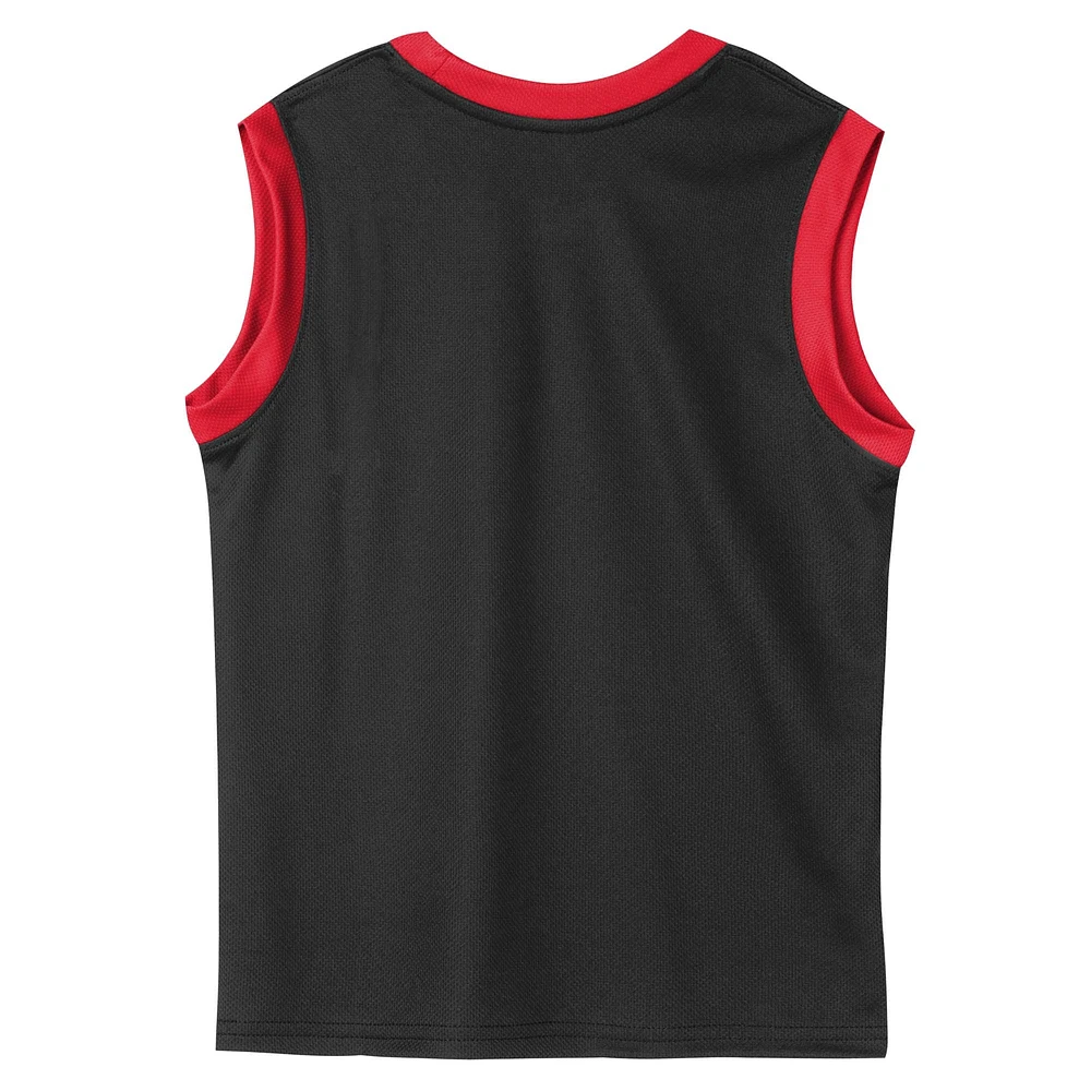 Preschool Black Chicago Bulls Mesh Tank Top and Shorts Set