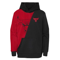 Preschool Red/Black Chicago Bulls Unrivaled Split Pullover Hoodie