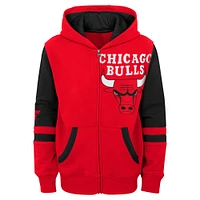 Preschool Red Chicago Bulls Straight To The League Full-Zip Hoodie