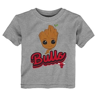 Toddler Heather Gray Chicago Bulls Two-Piece Guardians Of The Galaxy T-Shirt Set
