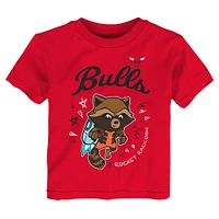 Toddler Heather Gray Chicago Bulls Two-Piece Guardians Of The Galaxy T-Shirt Set