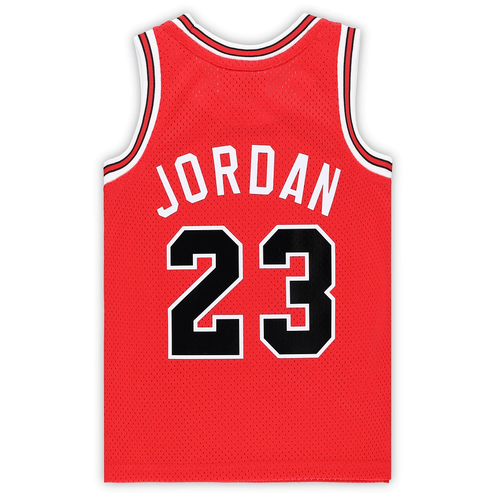 Toddler Mitchell & Ness Michael Jordan Red Chicago Bulls Hardwood Classics 1984/85 Authentic Swingman Jersey