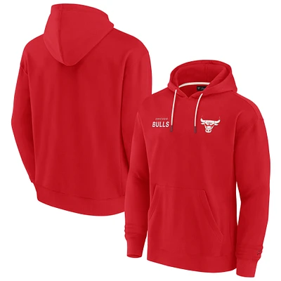 Sweat à capuche unisexe Fanatics Red Chicago Bulls Elements en polaire super douce