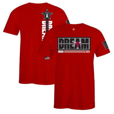 T-shirt unisexe FISLL x Black History Collection rouge des Chicago Bulls