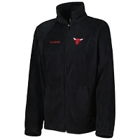 Women's Columbia Black Chicago Bulls Benton Springs Raglan Full-Zip Jacket