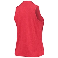 Women's Concepts Sport Heathered Red/Heathered Black Chicago Bulls Tank Top & Pants Sleep Set