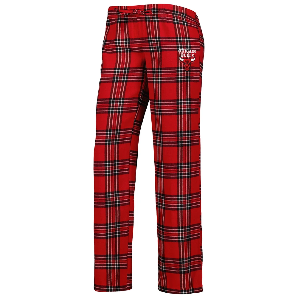 Ensemble de pyjama et t-shirt pour femme Concepts Sport rouge/noir avec écusson Chicago Bulls pantalon